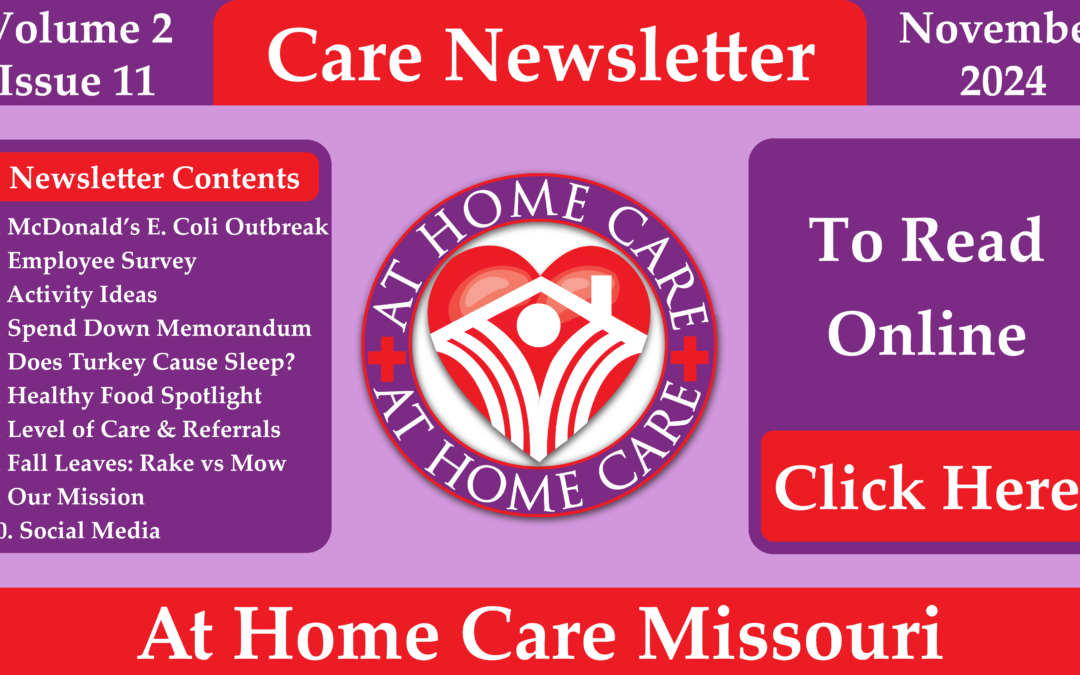 At Home Care: Care Newsletter | November 2024